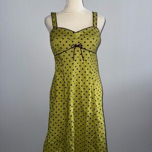 R&K Originals Green Polka Dot Dress